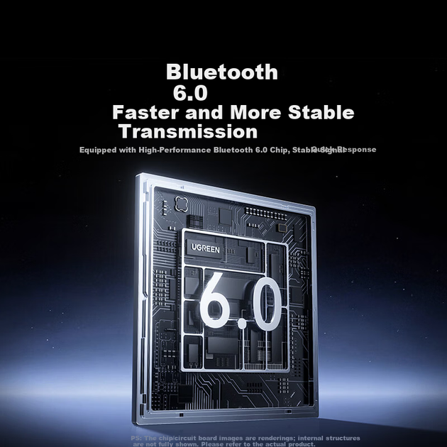 Автомобильный аудиоресивер UGREEN BT525 Bluetooth 6.0 синьо-золотистый - изображение 4