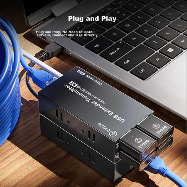 Удлинитель сигнала USB Biaze HQ38 100 м - изображение 2