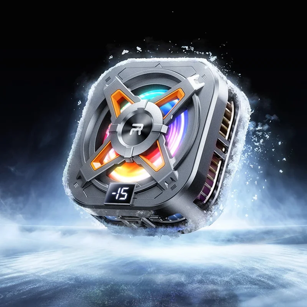 Куллер "REMAX Digital Display True Freezing Phone Cooler RT-F15" Black - зображення 2
