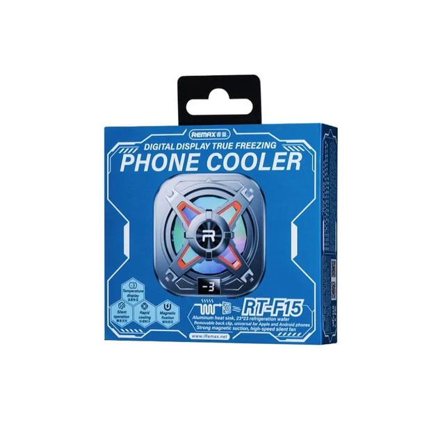 Куллер "REMAX Digital Display True Freezing Phone Cooler RT-F15" Black - зображення 3
