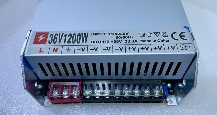 Блок питания Brand-ATABA 36V 33.3А 1200W (S-1200-36) металлический корпус / два кулера - Фото 5 Блок питания Brand-ATABA 36V 33.3А 1200W (S-1200-36) металлический корпус / два кулера - изображение 5