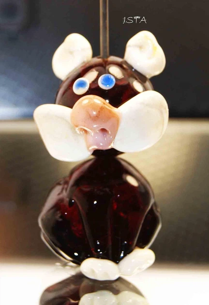 Набор стеклянных бусин 24мм 25мм отв:2мм №6427 ISTA Lampwork - изображение 3