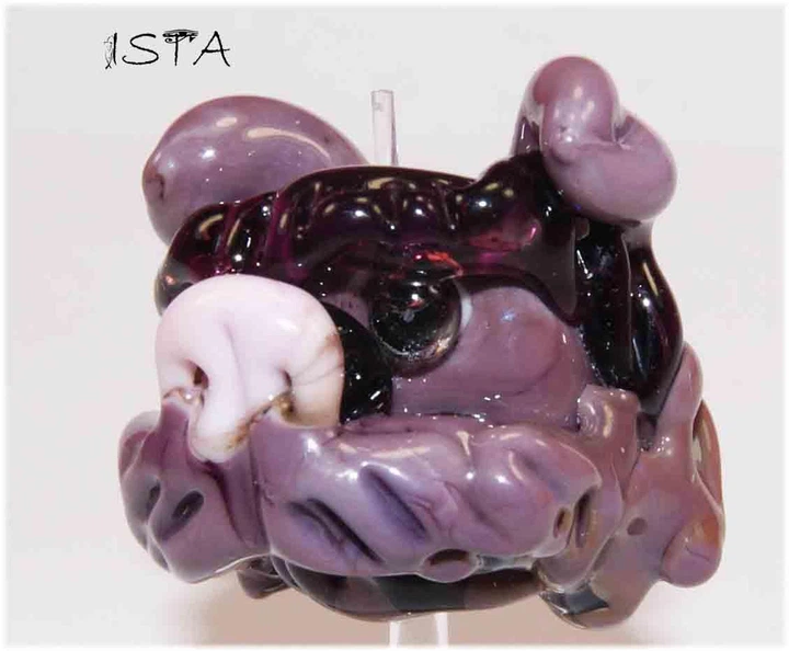 Стеклянная бусина 23*22*27 мм отв: 2 мм №2933 ISTA Lampwork - изображение 2