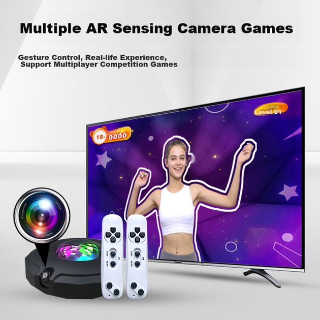 Танцевальный коврик HongTai Двойной беспроводной с камерой с датчиком движения - Фото 5 Танцевальный коврик HongTai Двойной беспроводной с камерой с датчиком движения - изображение 5