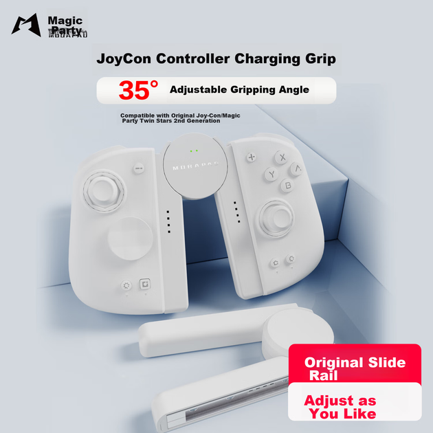 Зарядная рукоятка Mobapad SA1 для Joy-Con White - Фото 2 Зарядная рукоятка Mobapad SA1 для Joy-Con White - изображение 2