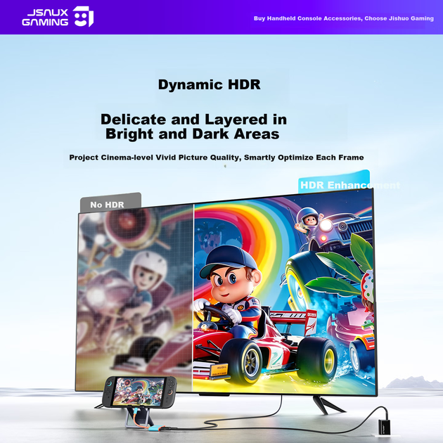 Док-станция JSAUX для Nintendo Switch 2 4K@144Hz - Фото 4 Док-станция JSAUX для Nintendo Switch 2 4K@144Hz - изображение 4