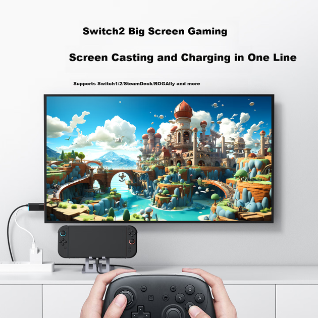 Кабель Hagibis для Switch 2 Type-C – HDMI Black - изображение 4