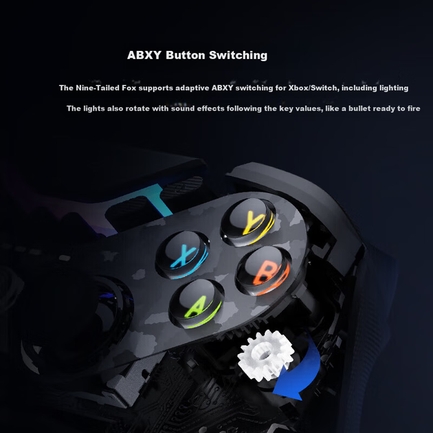Беспроводной геймпад GameSir T3 Pro Nine-Tailed Fox PC/Nintendo Switch/Nintendo Switch 2/Android - Фото 3 Беспроводной геймпад GameSir T3 Pro Nine-Tailed Fox PC/Nintendo Switch/Nintendo Switch 2/Android - изображение 3