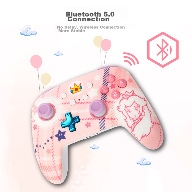 Беспроводной геймпад PowerA Princess Peach Nintendo Switch/Nintendo Switch 2 (NSGP0255-01) - изображение 2