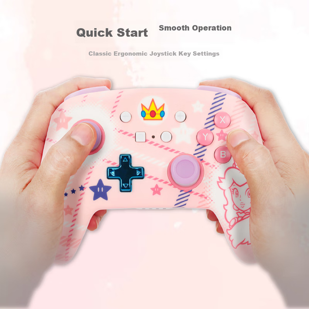 Беспроводной геймпад PowerA Princess Peach Nintendo Switch/Nintendo Switch 2 (NSGP0255-01) - изображение 3