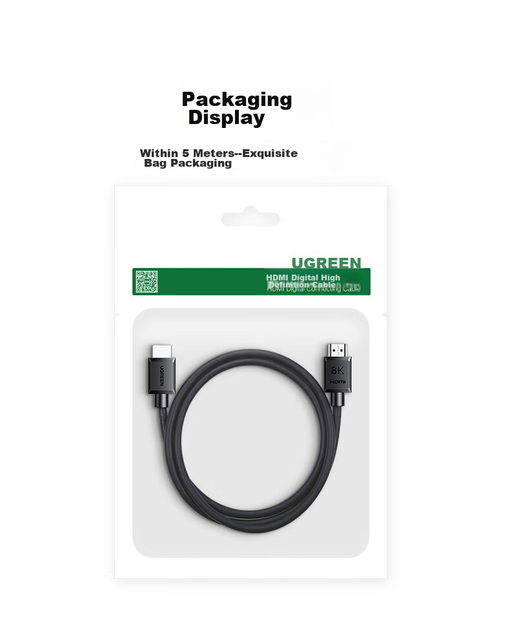 Кабель Ugreen HD175 HDMI - HDMI v2.1 8K@60Hz 4K@240Hz 5 м (45434) - изображение 11