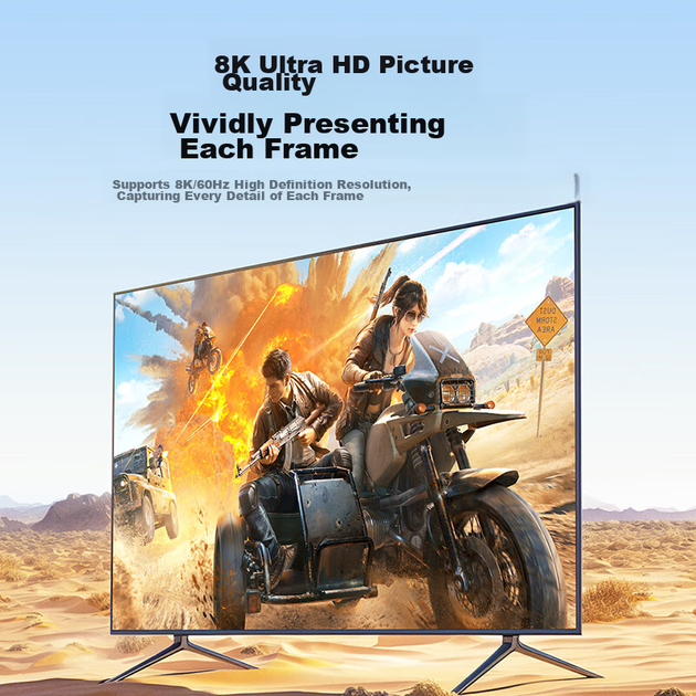 Кабель Ugreen HD163-15514 mini-HDMI - HDMI HDMI 2.1 8K 60 Гц 1 м - зображення 7