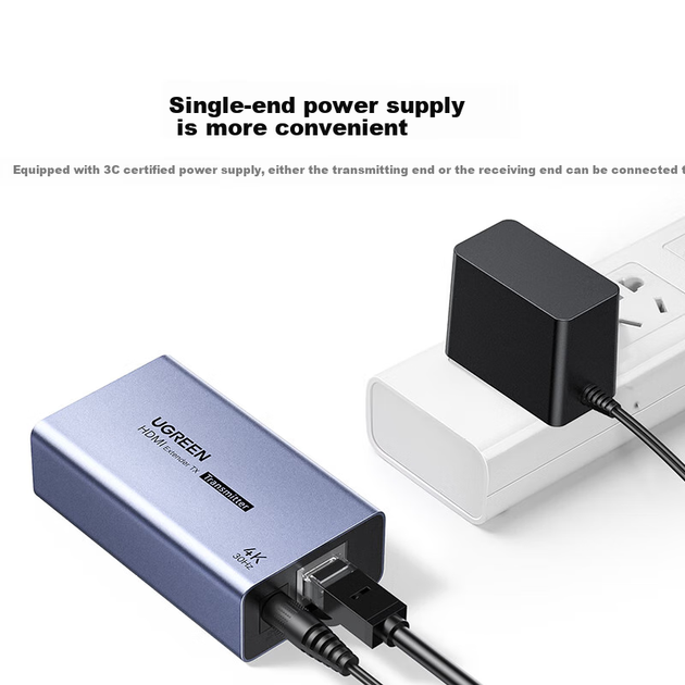 Удлинитель сигнала UGREEN 55008 HDMI по витой паре RJ45 к 100 м - изображение 6
