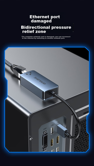 Сетевой адаптер Shengwei EUR0005J / USB / 2.5 Гбит/с Ethernet - изображение 6