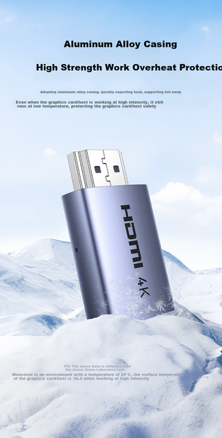 Емулятор монитора UGREEN 55441 HDMI 4K для удаленного доступу - изображение 10