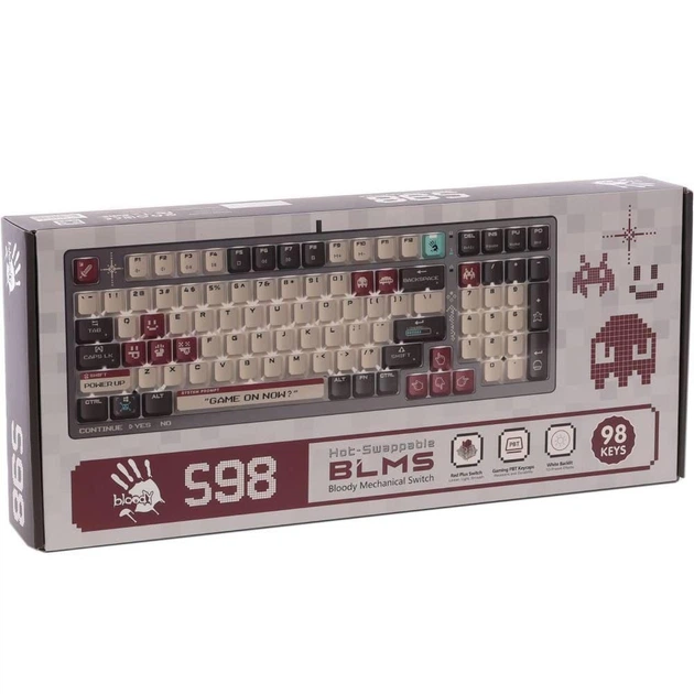 Клавіатура Bloody A4Tech WS98 (Pixels Red) (WS98 (Pixels Red)) - зображення 5