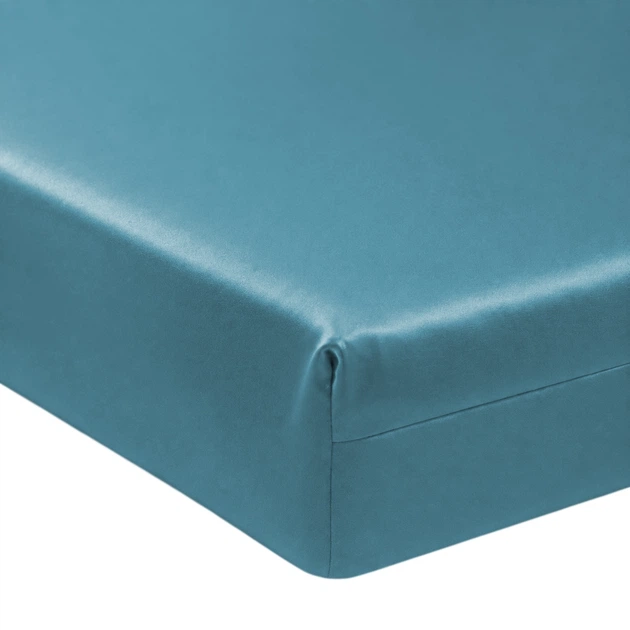 Простирадло на резинці по периметру MirSon Satin Light Pro 10-008 Blue 90x200+25 см (2200010172577) - Фото 1 Простирадло на резинці по периметру MirSon Satin Light Pro 10-008 Blue 90x200+25 см (2200010172577) - зображення 1
