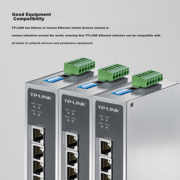 Коммутатор TP-LINK TL-SG2005 5-портовый гигабитный промышленный - Фото 6 Коммутатор TP-LINK TL-SG2005 5-портовый гигабитный промышленный - изображение 6