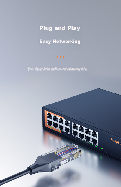 Коммутатор KeepLINK KP-9000 16-портовый гигабитный - изображение 7