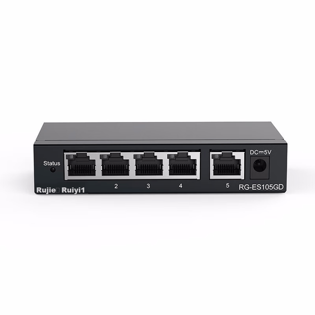 Коммутатор Ruijie RG-ES105GD 5 портов гигабитный неуправляемый - изображение 3