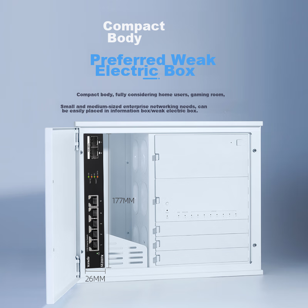 Коммутатор Tenda 5 портов 2.5G+2 порта 10G SFP+ для NAS, SE2007X - изображение 8