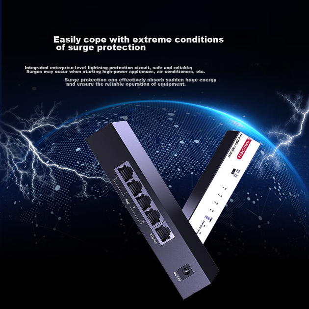Коммутатор H3C 5 портов гигабитный PoE 57Вт - изображение 5