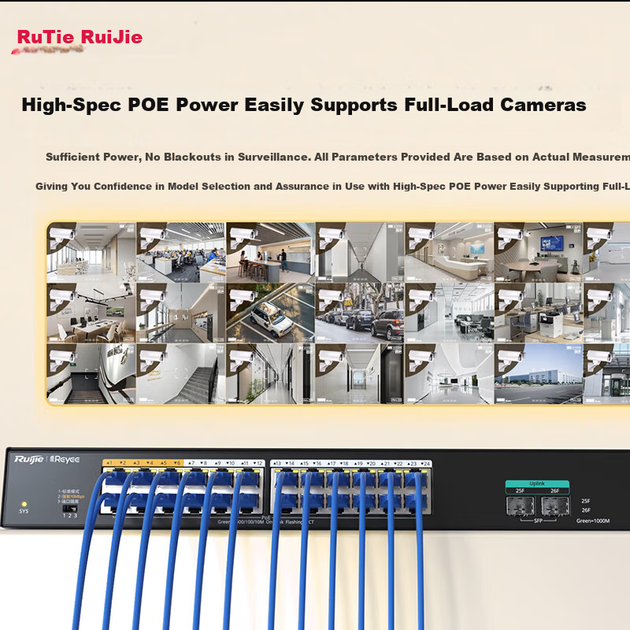 Коммутатор Ruijie RG-YS118GS-P PoE гигабитный на 16 портов, 180 Вт - изображение 4