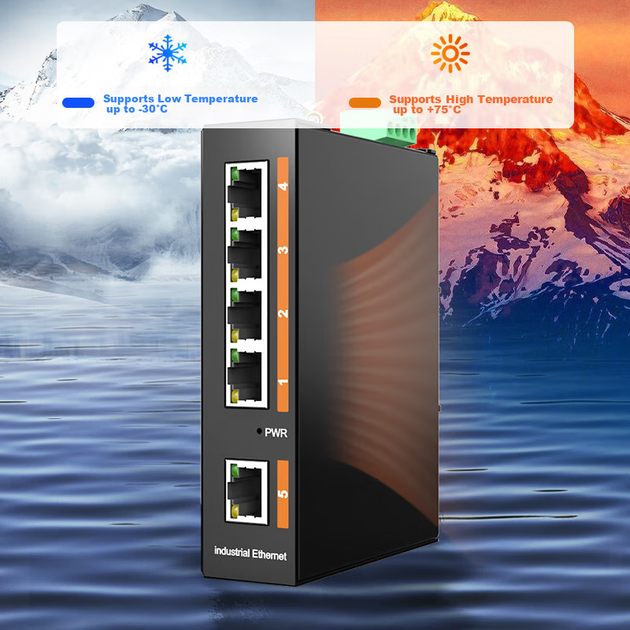 Промышленный коммутатор NetLINK HTB-6000, 5 портов, 100 Мбит/с, DIN-рейка - изображение 7