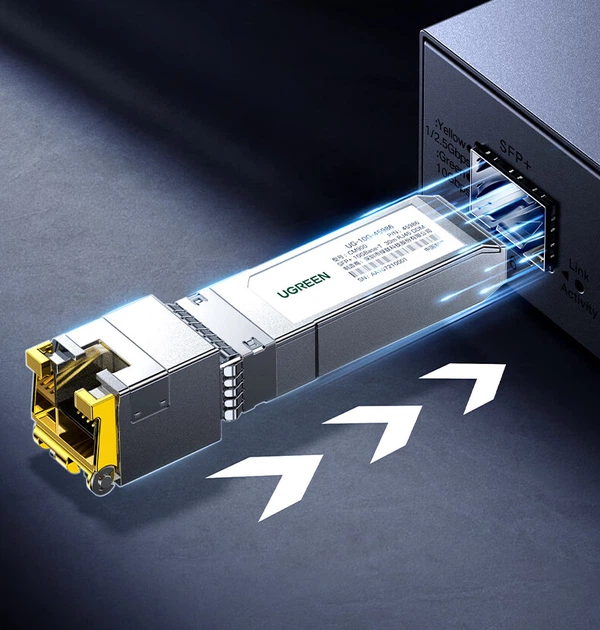 Медиаконвертер UGREEN 75641 SFP+ 10G в RJ45 - изображение 7
