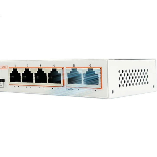Коммутатор ZTE LGMA006P-2GT 6 портов Gigabit PoE, для видеонаблюдения - изображение 2