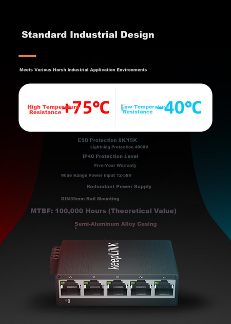 Коммутатор KeepLINK KP-9000 мини 5-портовый гигабитный - Фото 9 Коммутатор KeepLINK KP-9000 мини 5-портовый гигабитный - изображение 9