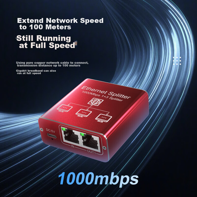 Коммутатор сетевой KeepLINK KP-9000 гигабитный, разветвитель - изображение 8