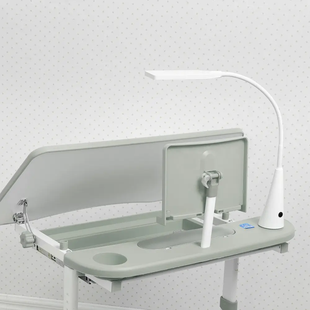 Дитяча парта Bambi M 4428-11 зі стільчиком, LED-лампою та підставкою для книг, регульований письмовий стіл для школяра - зображення 6