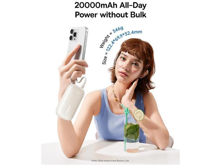 Повербанк 20000mAh 22.5W Baseus EnerFill FC21 Qpow 3 Ultra Type-C/USB/Lightning чорний(E0027M00) - зображення 4