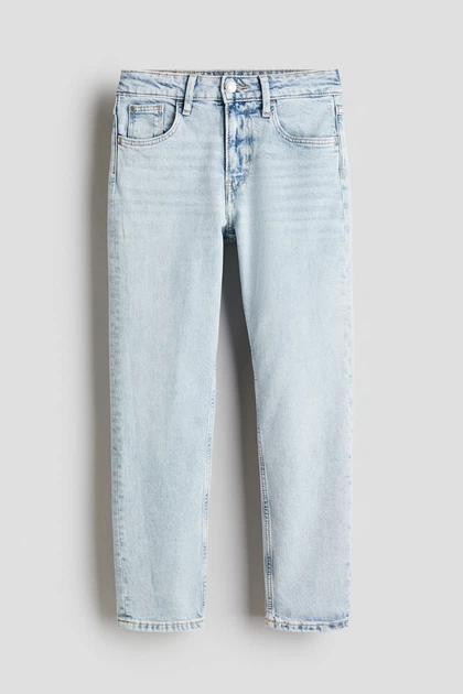 Джинсы прямого кроя для девочки H&M Relaxed fit 1139911-027 158 см (12-13 years) Голубой - Фото 1 Джинсы прямого кроя для девочки H&M Relaxed fit 1139911-027 158 см (12-13 years) Голубой - изображение 1