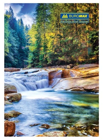 Книга канцелярська ПРИРОДА, JOBMAX, А4, 96 арк., клітинка, тверда ламінована обкладинка, асорті - Фото 1 Книга канцелярська ПРИРОДА, JOBMAX, А4, 96 арк., клітинка, тверда ламінована обкладинка, асорті - изображение 1