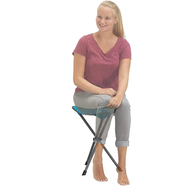 Стул складной Uquip Darcy 100 кг сталь 38х33 см голубой - изображение 2