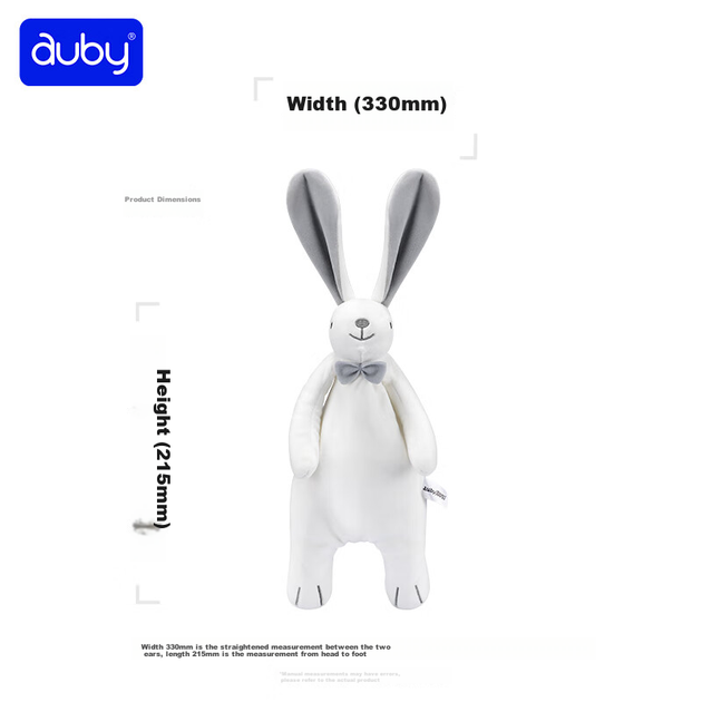 Мягкая игрушка-зайчик Auby для новорожденных, плед-успокоитель для сна малыша, плюшевая кукла-марионетка. Подарок для новорожденных. - изображение 8