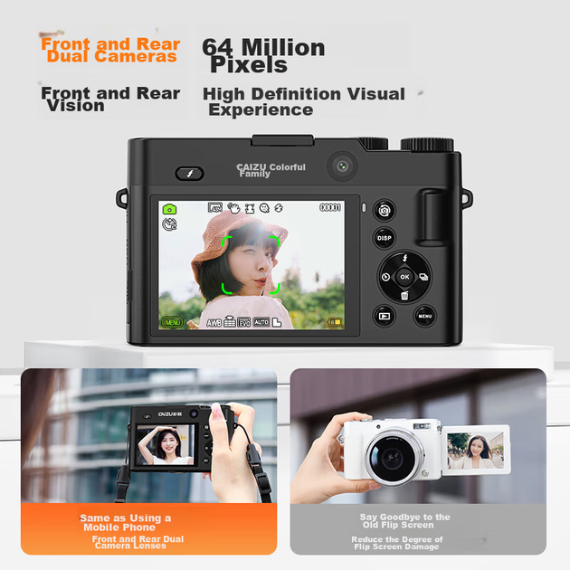 Фотоаппарат CAIZU C8 Black - изображение 2