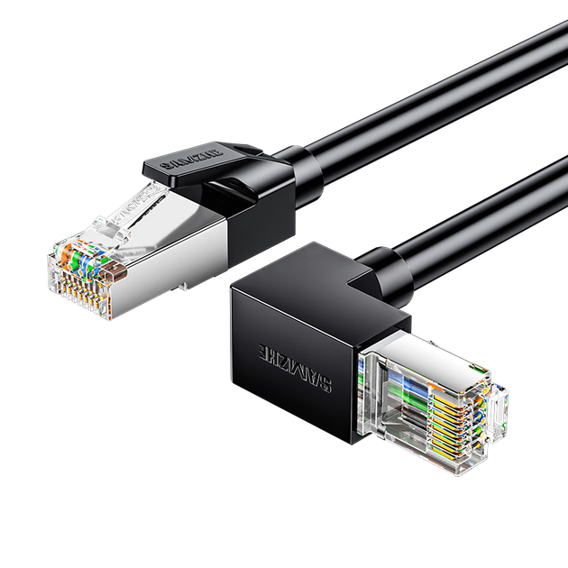 Патч-корд SAMZHE Cat 6 10 Гбит/с с прямим кутом 5 м Черный (WT6A050) - Фото 4 Патч-корд SAMZHE Cat 6 10 Гбит/с с прямим кутом 5 м Черный (WT6A050) - изображение 4
