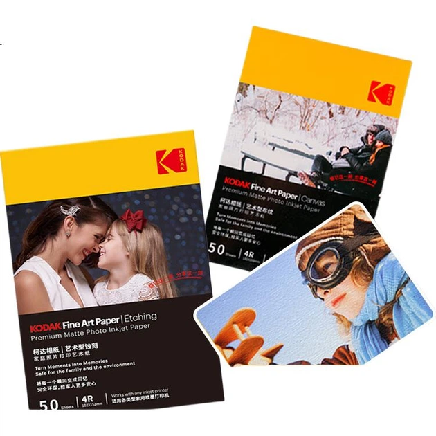 Фотопапір KODAK A4 Artistic Coarse/235 г для струменевого друку для домашнього використання, високосумісний, 20 аркушів, 9891-137 - зображення 2