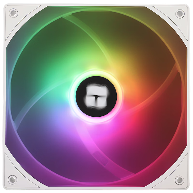 Вентилятор Thermalright TL-C14CW White ARGB 14 см для корпусу, ARGB вентилятор з підтримкою RGB синхронізації, 4-контактний ШІМ-регульована швидкість - изображение 4