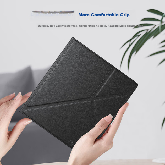 Захисний чохол для електронних книг Hanlinyue Palm-Size iReader Ocean3/4Turbo/Color7 із магнітною підставкою та функцією пробудження, чорний магнітний захисний чохол - зображення 6