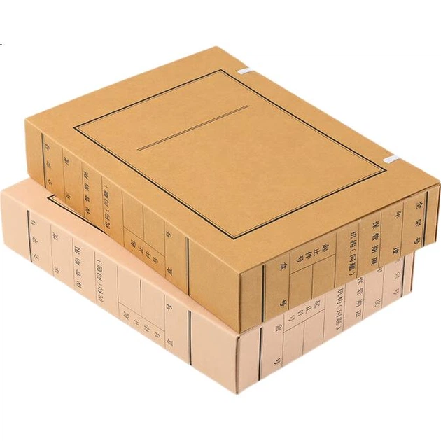 Коробка для документов Yuzijian A4 New Standard, бескислотная крафт-бумага 680 г, размер 6 см, упаковка из 10 штук, коробка для документов/файлов на заказ 3405 - изображение 3