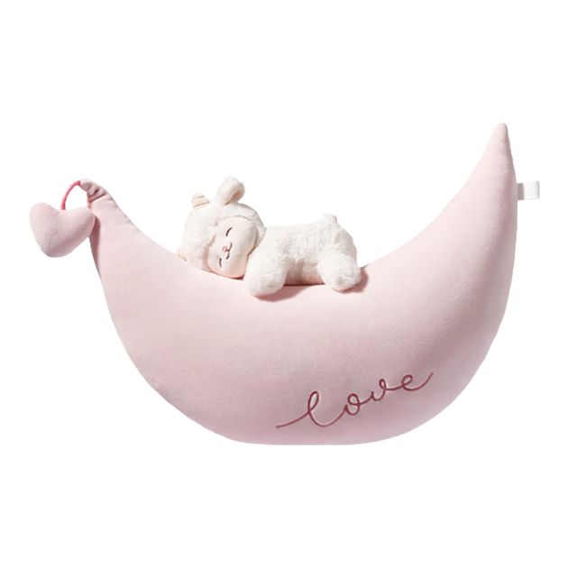 MINISO Серія Yangmimia - Тепла біла плюшева іграшка у формі ягняти, дитяча м'яка тваринка, подушка, подарунок на день народження для дівчаток, місячний стиль - зображення 4