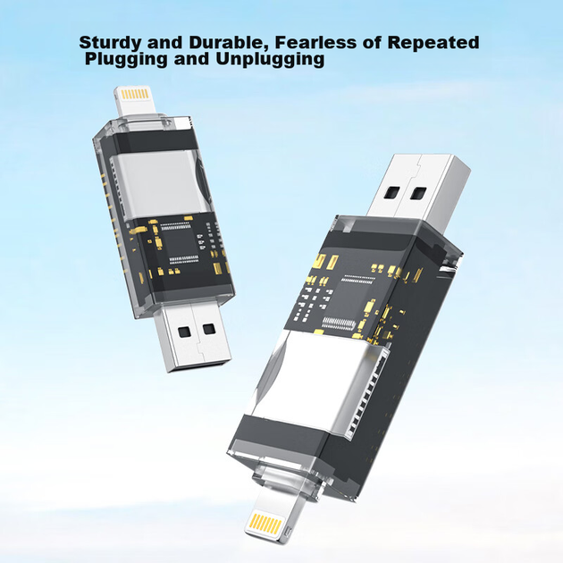 Кардридер LinkStone USB/Type-C, SD/TF, двухфункциональный, OTG, USB-C, совместимый с цифровыми зеркальными фотокамерами, видеорегистраторами и картами памяти. - Фото 5 Кардридер LinkStone USB/Type-C, SD/TF, двухфункциональный, OTG, USB-C, совместимый с цифровыми зеркальными фотокамерами, видеорегистраторами и картами памяти. - зображення 5
