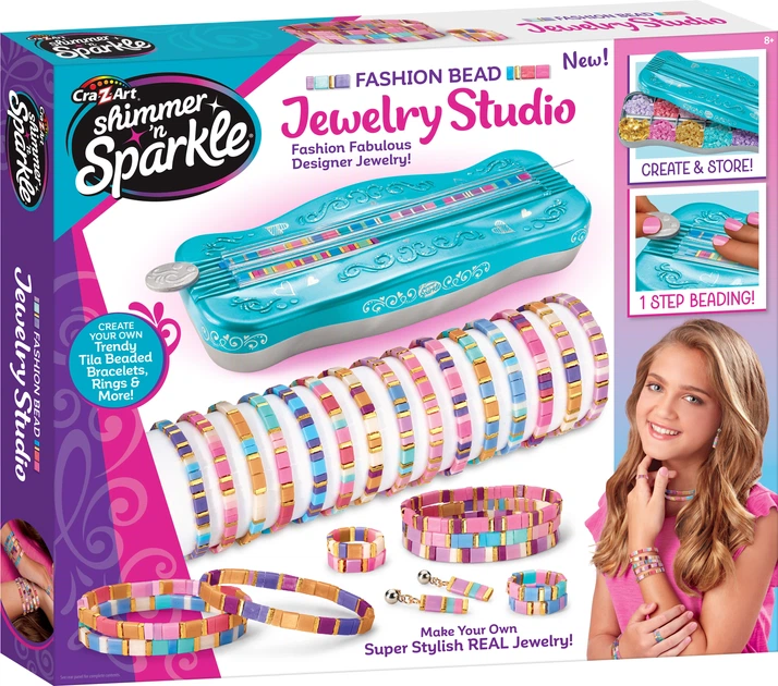 Zestaw do tworzenia bransoletek Cra-Z-Art Dots & Dashes Tila Bead Bracelet Studio z koralikami (884920656062) - Zdjęcie 1 Zestaw do tworzenia bransoletek Cra-Z-Art Dots & Dashes Tila Bead Bracelet Studio z koralikami (884920656062) - obraz 1