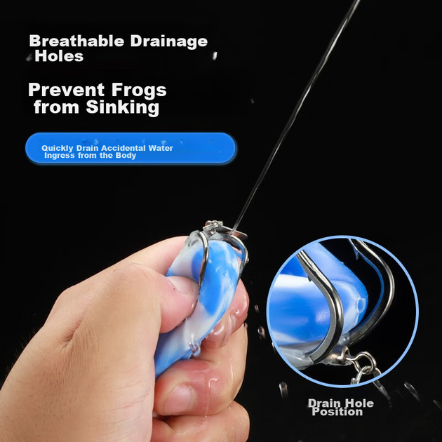 Набор для ловли карпа на искусственные приманки Xionghuo Lure Fishing Bait Toad Frog Long-Distance Casting Modified Black Fishing Model Frog Artificial Bait Set Bionic Black Carp Specialized Lure Fishing Tackle Set - Фото 9 Набор для ловли карпа на искусственные приманки Xionghuo Lure Fishing Bait Toad Frog Long-Distance Casting Modified Black Fishing Model Frog Artificial Bait Set Bionic Black Carp Specialized Lure Fishing Tackle Set - зображення 9