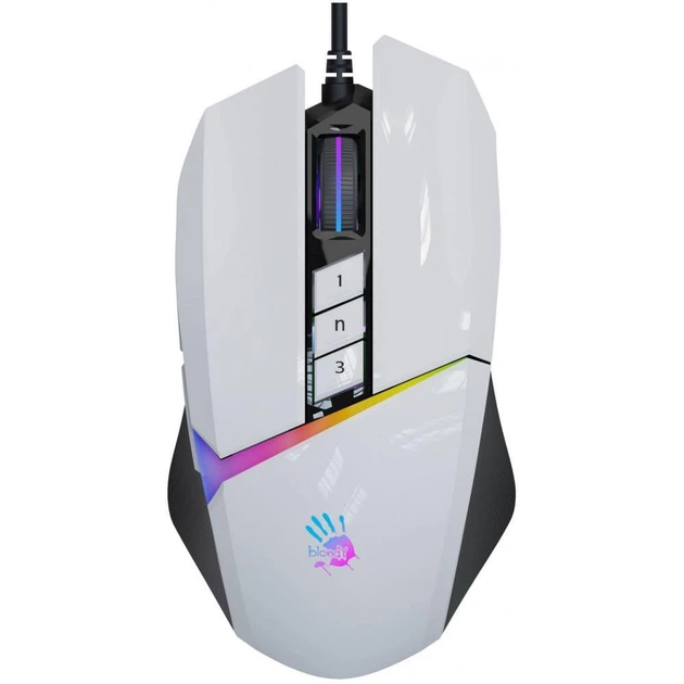 Мышь Bloody A4Tech W60 Max USB Panda White (W60 Max (Panda White)) - Фото 5 Мышь Bloody A4Tech W60 Max USB Panda White (W60 Max (Panda White)) - изображение 5