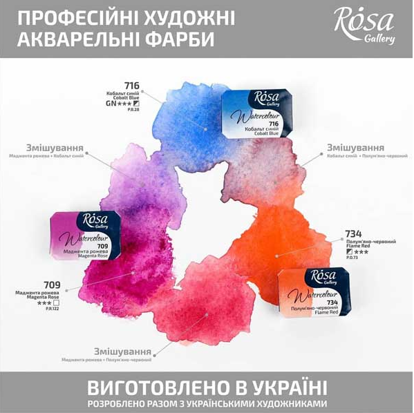 Акварель ROSA Gallery 2,5мл. кювета Белила цинковые (701) - изображение 3